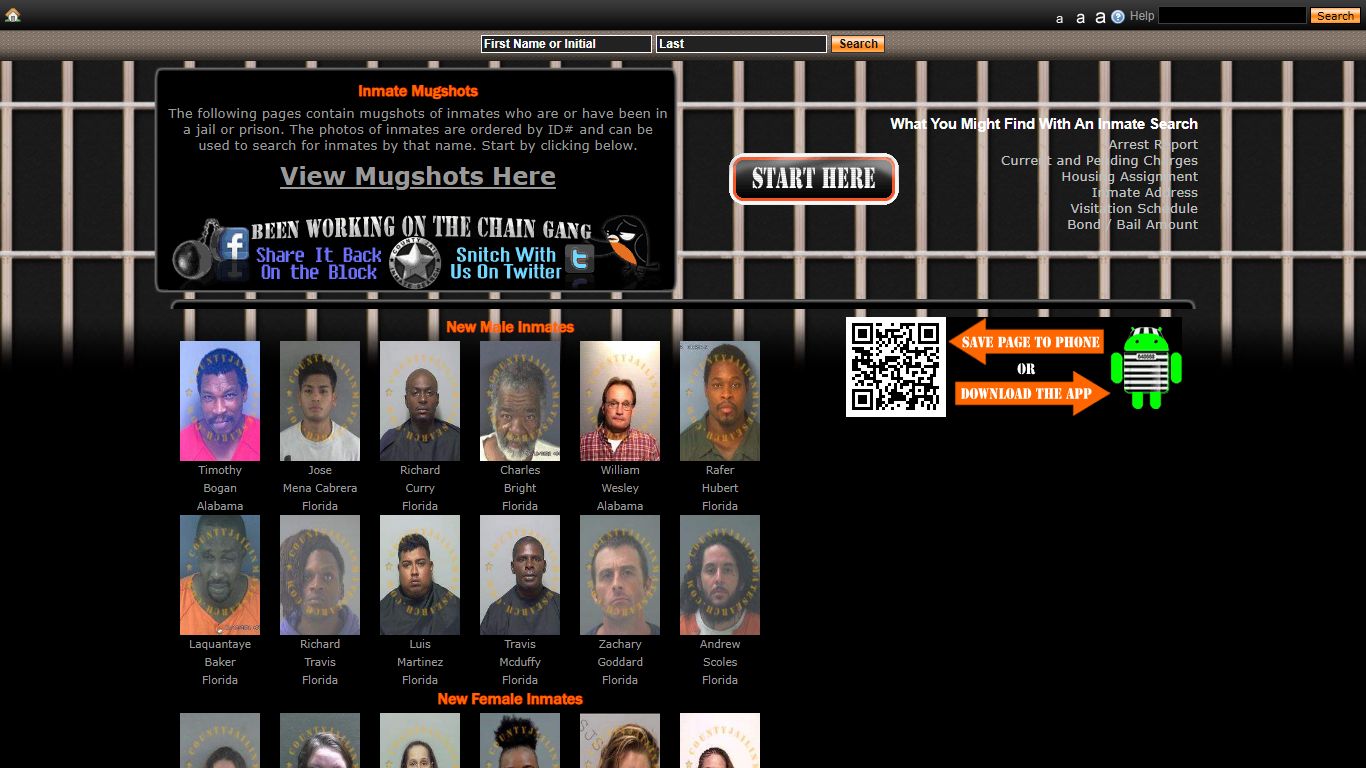 Recent Arrest Mugshots And Inmate Search